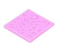 Tixiyu Moule en Silicone pour Notes Musicales, Créatif, Bricolage, Gâteau, Chocolat, Savon, Aromathérapie pour Argile, 4,1x4,3 Pouces, Rose