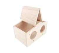 Tixiyu Nids d'oiseaux en bois mignon cabane en bois pour perroquets hirondelles, abri sûr pour oiseaux, 23,1 x 13 x 12,4 cm, grands amoureux de la nature