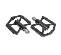 Tixiyu Pédales de Vélo en Fiber de Carbone Résistance Améliorée 3 Roulements Plate-Forme Légère Antidérapante pour Vélos de Montagne de Route Noir 2 Pièces