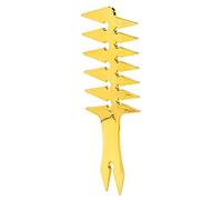 Tixiyu Peigne à Cheveux à Dents Larges, Peigne à Huile Double Face, de Coiffure Rétro pour Hommes, ABS Portable 7,9x3,1x0,2 Pouces (Or)