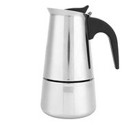 Tixiyu Pot à Moka Portable en Acier Inoxydable pour Fournitures de Cuisine à Domicile, Cafetière Facile à Nettoyer pour Préparer un Latte ou un Cappuccino, capacité de 4 Tasses, 6,5 X 3,4 Pouces,