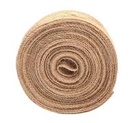 Tixiyu Ruban en toile de jute de 2,5 cm de large pour faire de beaux nœuds, ruban décoratif en jute de 10 m pour fête de thé et douche pour enfants