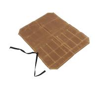 Tixiyu Sac à ustensiles de camping, toile, ustensiles de cuisine, couteau, sac de rangement, outils portables, sac de voyage pour barbecue en plein air, Default, Khaki