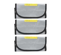 Tixiyu Sac de sécurité pour Batterie Lipo, Protection Ignifuge et Antidéflagrante Pratique pour Le Stockage et Le Chargement du Matériau en Fiber de PVC