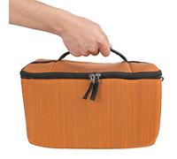 Tixiyu Sac étanche Portable pour Objectif D'appareil Photo DSLR, Pochette de Séparation à Insertion Durable pour équipement de Photographie, Matériau en Nylon (Section Horizontale Orange)