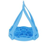 Tixiyu Support à œufs Flexible, Panier à œufs Cuit à la Vapeur pour un Nettoyage Facile, Support à Vapeur en Silicone, Fournitures de Cuisine pour Passer au Lave-vaisselle, Longue Durée de Vie (Bleu)