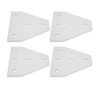 Tixiyu Support de Joint à 5 Trous en Alliage D'aluminium 203040, pour L'industrie de la Construction, Machine de Découpe CNC, 4 X Plaques de Jonction (Tapez 4040T)