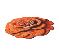 Tixiyu Tapis de Sol en Peluche Floral 3D Tapis de Fleurs Réalistes Non Glissant Tapis de Bain Absorbant avec Support en Caoutchouc pour Salon de la Chambre 47.24x47.24in (03)