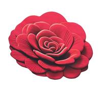 Tixiyu Tapis de Sol en Peluche Floral 3D Tapis de Fleurs Réalistes Non Glissant Tapis de Bain Absorbant avec Support en Caoutchouc pour Salon de la Chambre 47.24x47.24in (02)