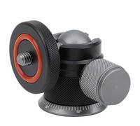 Tixiyu Tête sphérique compacte en alliage d'aluminium rotative pour trépied d'appareil photo Réglage à 360 degrés pour photographie en extérieur Noir 1 x rotule