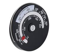 Tixiyu Thermomètre de Cheminée Magnétique, Jauge de Haute Précision pour Poêle à Bois, Plaque de Cadran en Alliage D'aluminium 0-500 °C pour Accessoires de Cheminée