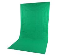 Tixiyu Toile de fond en tissu non tissé double face 1,6 x 3 m pour studio, films, actualités, entretiens (vert)