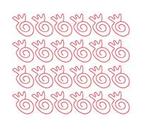 Tixiyu Trombones élégants en Métal Exquis, 100 Pièces, Légers et Portables pour L'organisation de Documents