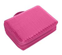 Tixiyu Trousse à Crayons à Fermeture éclair Multicouche à 252 Emplacements Sac de Rangement de Papeterie Efficace pour Artistes et étudiants Noir Taille : 8,1 X 10,8 X 3,9 Pouces (Rose Rouge)