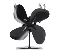Tixiyu Ventilateur de poêle à bois alimenté par la chaleur en alliage d'aluminium - Grand volume d'air - Silencieux - Pour poêle à bois, cheminée, poêle à bois - Ventilateur thermodynamique - Économie