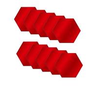 Tixqeaif 48PCS 3D Miroir Autocollant Mural Hexagonal DIY Miroirs Autocollants Tuiles de Mosaïque à Adhésif pour Décoration de Chambre, D
