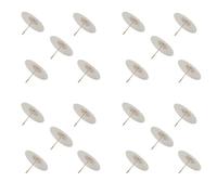 Tixqeaif Lot de 20 parasols en papier de 60 cm - Blanc - Accessoires de photographie pour fête prénatale, fête, mariage