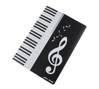 tiyao 4 Pages Dossier Musical A4 Extensible 6 Ferts de Poche Big Piano Score Folder Clip