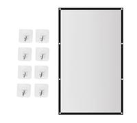 tiyao ÉCran de Projecteur Portable pour CinéMa Maison ExtéRieur HD Anti-Pli Pliable Blanc (100 Pouces)