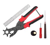tiyao Ensemble de Perforatrices pour Cuir, Kit de Pinces à Poinçonner Rotatives Professionnelles, Perforatrice Rotative Super Robuste, Multi-Trous de Précision