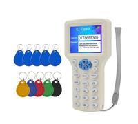 tiyao Lecteur de Carte RFID NFC Smart + Duplicateur de Clé RFID 5XUID/CUID 125K 13.56MHz IC/ID Writer Programmer de Réplicateur RFID