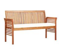 Tiydary Fauteuil Relax,Chaise de Massage Assis amma Banc de Jardin 3 Places avec Coussin 150cm Bois d'acacia Massif