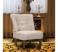 Tiydary Fauteuil Relax,Chaise de Massage Assis amma Fauteuil de Style France crème Tissu