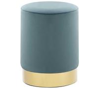 Tiydary Fauteuil Relax,Chaise de Massage Assis amma Tabouret Bleu Clair et doré Velours 28 x 36 cm