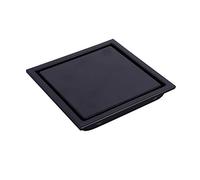 TIYGHI Siphon de Sol Or brossé en Acier Inoxydable Douche Égoutter Noir Salle de Bain Plancher Drain Tile Insert Place 150X150 (Color : Black)