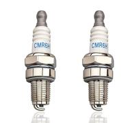 tiyiyok 2 Pièces Bougie d'Allumage CMR6H, Convient à la Plupart des Tondeuses à Gazon, Outils de Bûcheron, Tels Que : Ms170 Ms171 Ms181 Ms211 Ms231 Ms241 Fs90 Fs100 Fs110 Bg56 Bg66 Bg86 Br500 Br600