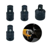 tiyiyok 4 Pièces Adaptateur Douille Haute Résistance, Douille à Choc, Jeu d'Adaptateur 1/4 sur 3/8, 3/8 sur 1/4, 3/8 sur 1/2, 1/2 sur 3/8, Douille de Chantier Robuste pour Mécanique, Bricolage