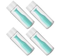 tiyiyok 4 Pièces Ventouse Lentille Souple, Pinces a Lentilles de Contact, Pince à épiler en Silicone avec Flacons sans Ventilation, pour Lentilles de Contact Souples et Dures (Vert)
