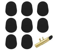 tiyiyok 8 Pièces Coussinets de Dent de Saxophone, Coussins Embouchure, Clarinette Pads, D'embouchure en Caoutchouc Ovale, pour Instruments pour Clarinette hautbois (27mm x 20mm, 0,8mm Épais)