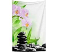 Tizhweqo Couverture Polaire 150x200 Bambou 3D Plaid Couverture Polaire Pierre D'orchidée Plaid Doux et Chaud Flanelle en Microfibre Couvertures et Plaids pour Lit Jeté de Canapé 2489t