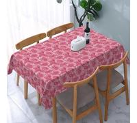 Tizhweqo Nappe Roses Rectangulaire, 3D Rose Nappe de Table Impermeable Polyester Nappes pour Jardin Cuisine Mariage, 140x180 cm Q.P3045