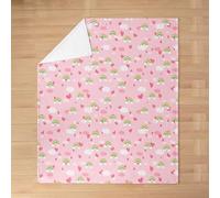 Tizhweqo Plaid Polaire Arc en Ciel, 3D Plaid Couverture Polaire 100x150 cm Motif Rose Imprimée Flanelle Blanket Literie 1 Personne, Couvertures en Microfibre Doux et Chaude pour Canape Lit 5852p