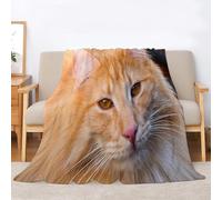 Tizhweqo Plaid Polaire Chat, 3D Plaid Couverture Polaire 220x240 cm Chat Mignon Imprimée Flanelle Blanket Literie 2 Personnes, Couvertures en Microfibre Doux et Chaude pour Canape Lit 197p