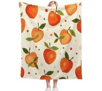 Tizhweqo Plaid Polaire Fruits, 3D Plaid Couverture Polaire 70x150 cm Modèle de Dessin Animé Imprimée Flanelle Blanket Literie 1 Personne, Couvertures en Microfibre Doux et Chaude pour Canape Lit 5635p