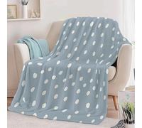 Tizhweqo Plaid Polaire Pois, 3D Plaid Couverture Polaire 150x200 cm Pois Imprimée Flanelle Blanket Literie 1 Personne, Couvertures en Microfibre Doux et Chaude pour Canape Lit 473p