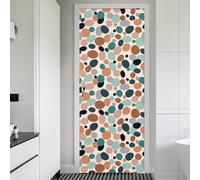 Tizhweqo Stickers Porte Trompe L'oeil Coloré Coloré Papier Peint Autocollant Pour Chambre Salon Décoration Stickers Muraux Sticker Porte 86x200 cm 6521a