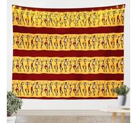 Tizhweqo Tenture Murale Femme Africaine, Tapisserie Murales Exotique, Tapisserie 3D Femme Africaine Decoration Tentures Murales pour Salon Chambre 150x200 cm X3027
