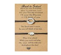 Tizuqe Bracelets assortis et petit ours, joli de saison scolaire pour, fille, grand-mère et petite-fille