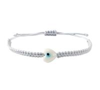 Tizuqe d ' amitié élégant en fil tissé à la main avec pendentif mauvais yeux, accessoire bohème tendance pour un usage quotidien, perlé fait à la main