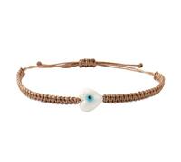 Tizuqe d ' amitié élégant en fil tissé à la main avec pendentif mauvais yeux, accessoire bohème tendance pour un usage quotidien, perlé fait à la main