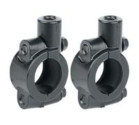 Tizuqe Lot de 2 supports pour guidon de vélo en alliage d'aluminium - Support réglable pour vélos et motos