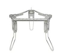 Tizuqe Support de réchaud de camping et de randonnée pliable pour brûleur, pique-nique, accessoires de casserole triangulaire