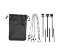 Tizuqe Trépied Vertical Amovible pour Barbecue, en Alliage d'aluminium, trépied pour Barbecue, de Cuisson extérieure, de Barbecue de Camping, trépied pour feu de Camp, trépied pour de