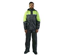 TJ MARVIN Classic E31 Ensemble complet de pluie (veste, pantalon, couvre-bottes et sac à dos) XS Nero Giallo fluo