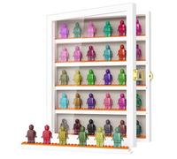 TJ.Moree Mini figurine de vitrine pour objets de collection - Support mural - 27,9 x 34,0 cm - Blanc + orange