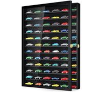 TJ.MOREE Présentoir pour Voitures Miniatures 1/64 Échelle Moulé sous Pression à Fixation Murale pour Jouets Mini et Petites Roues, Noir - 12 Niveaux